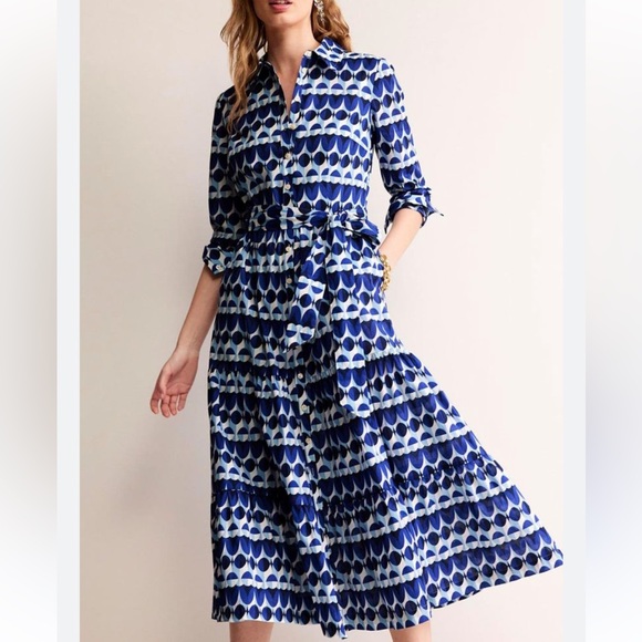 Boden Dresses & Skirts - BODEN Blue Patterned Women's Dress